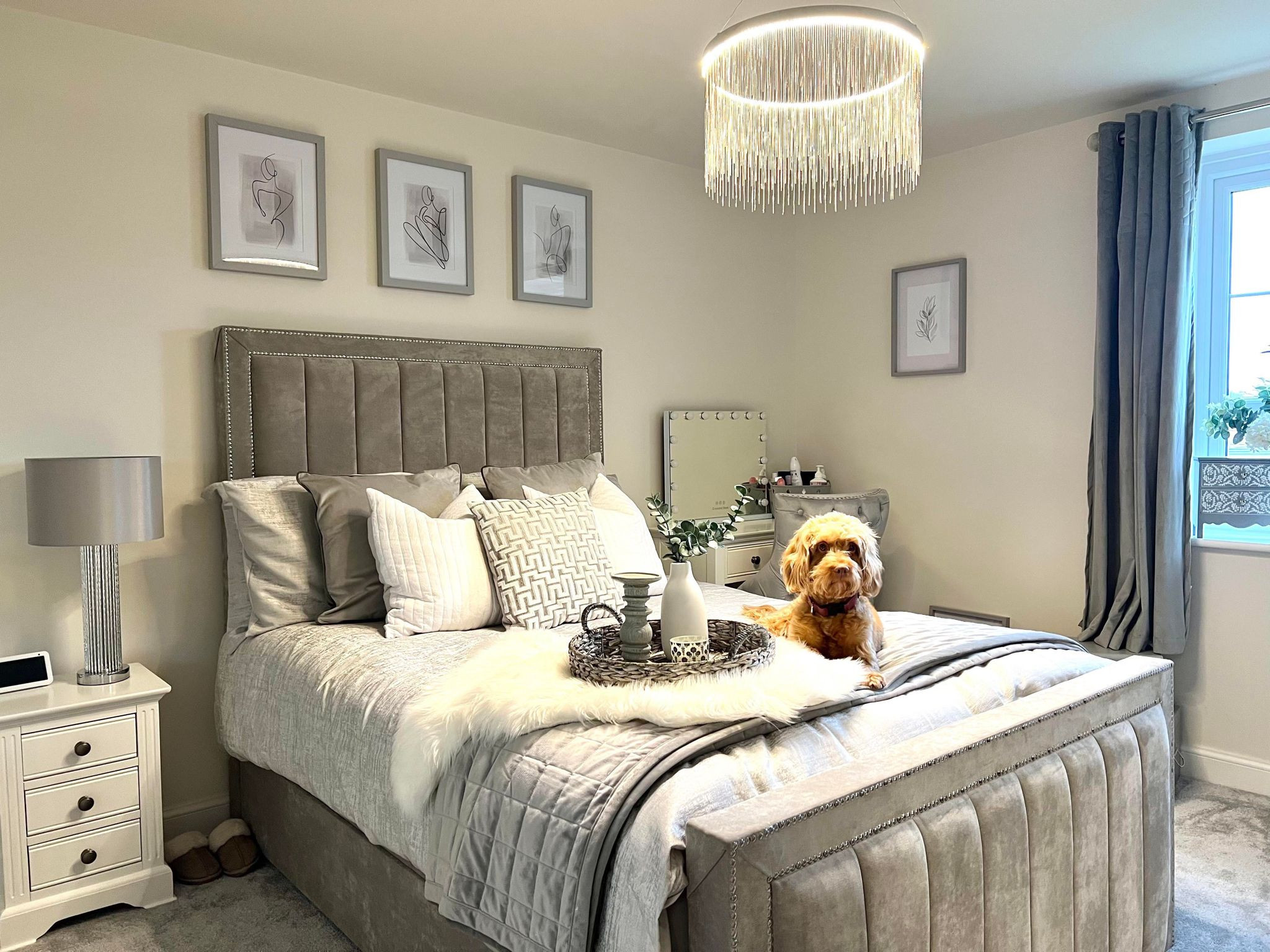 Beaded Strip Bed