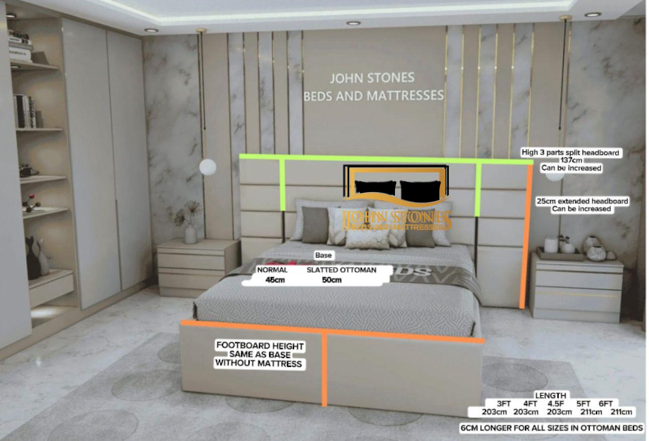 Venice Wide Panel Bed - Image 2