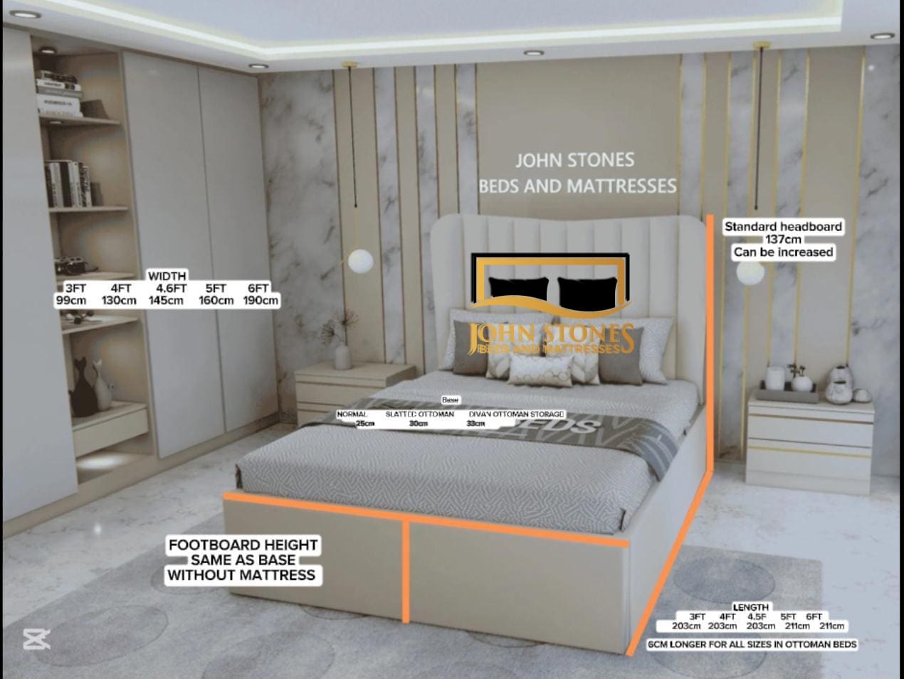 Oxford Wing Bed - Image 5