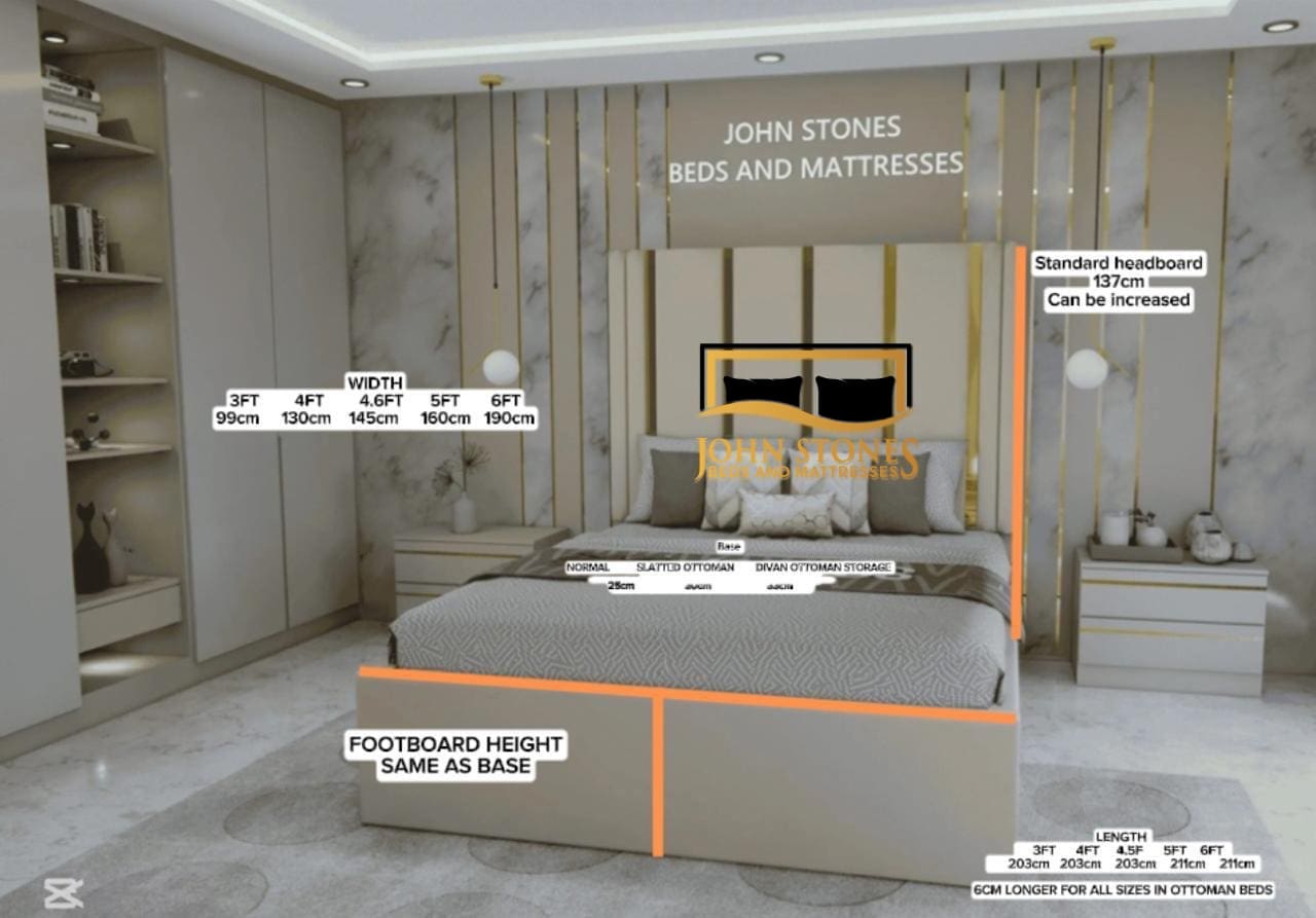 Golden Panels Bed - Image 2