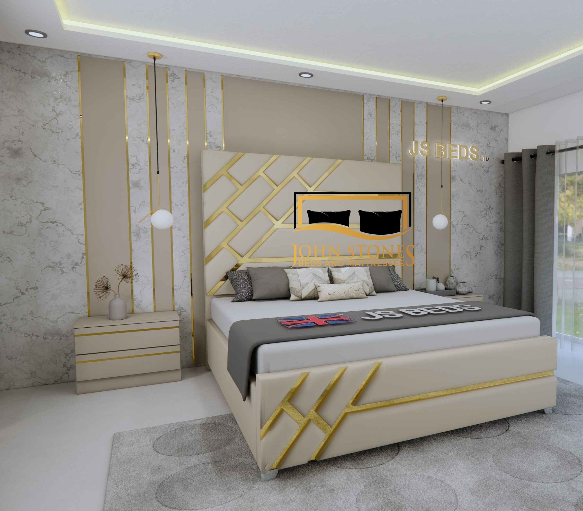 Golden Lucia Luxury Bed