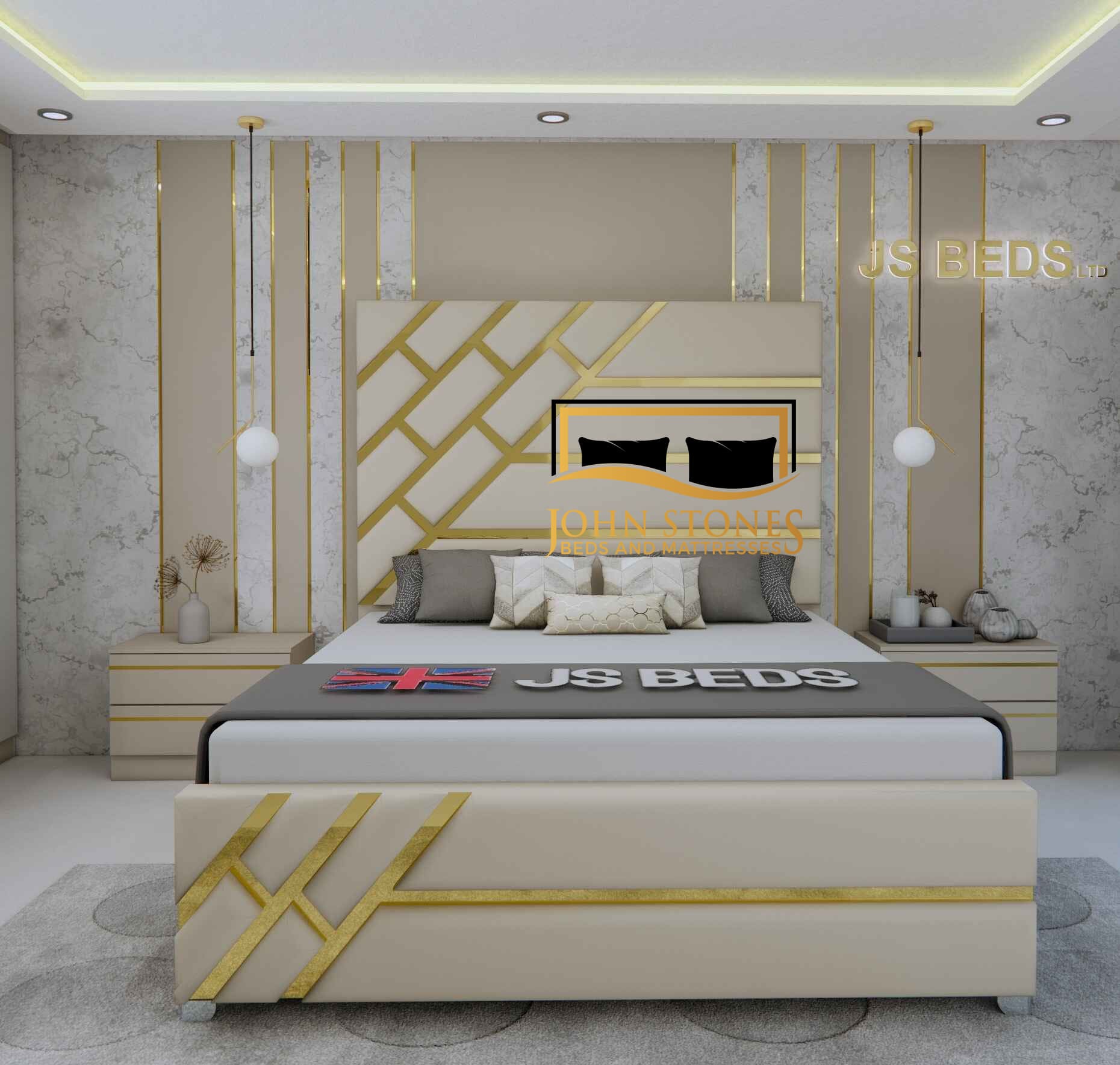 Golden Lucia Luxury Bed