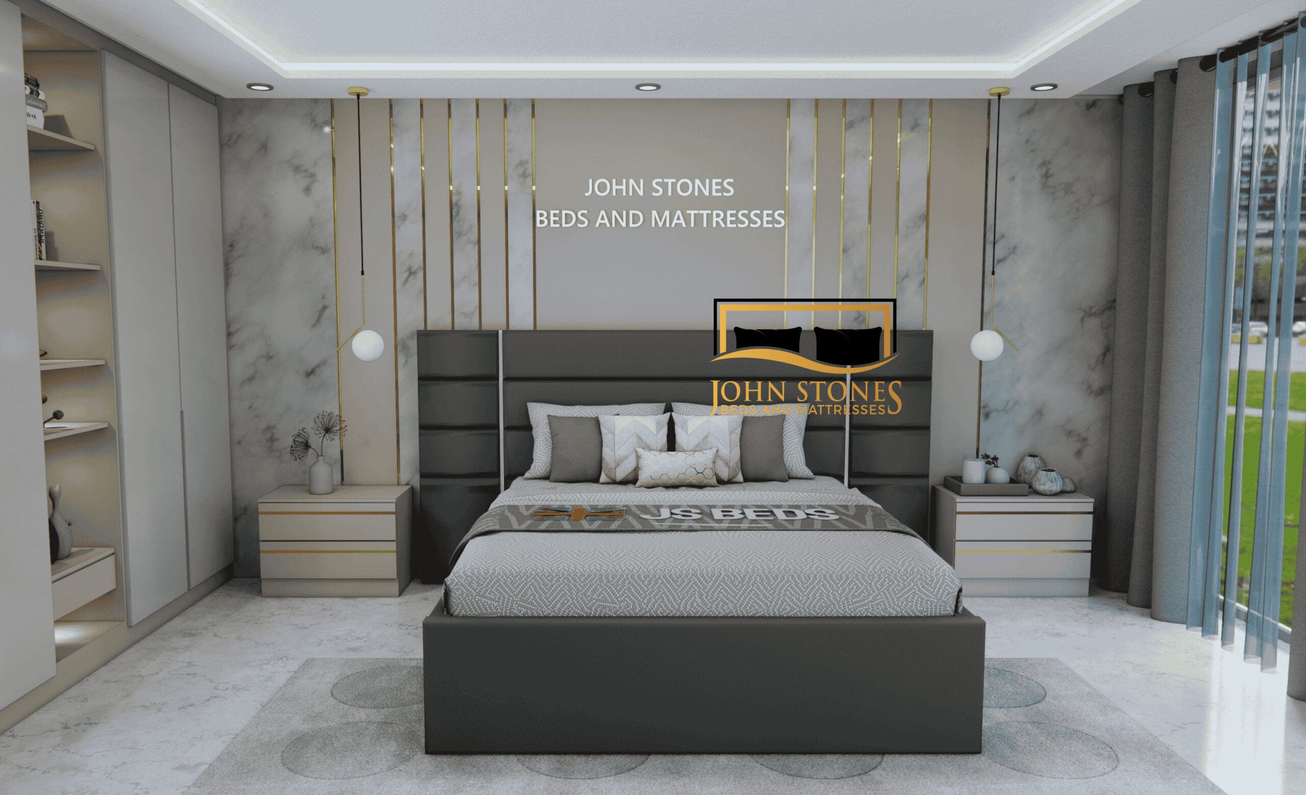 Venice Wide Panel Luxury Bed