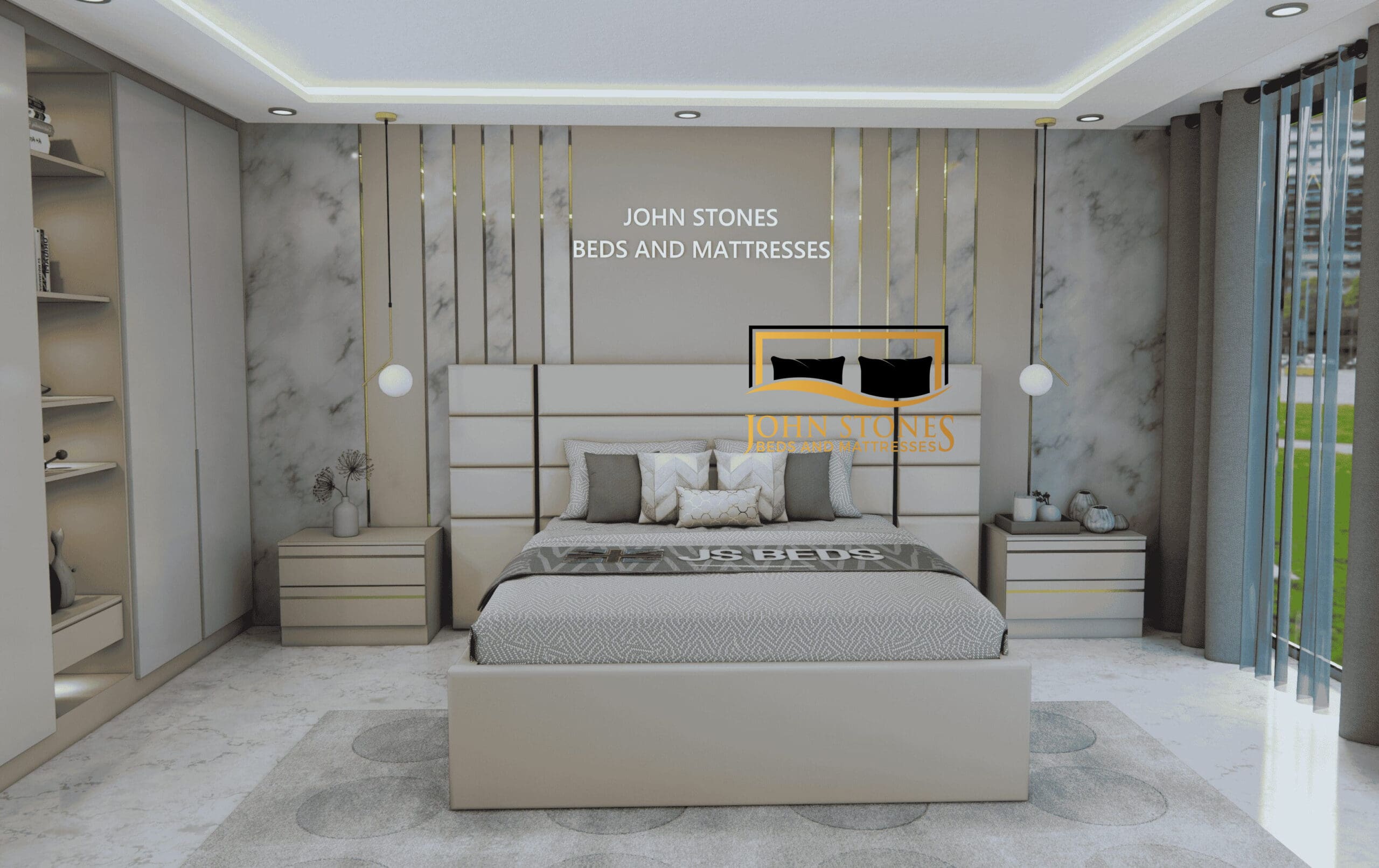 Venice Wide Panel Luxury Bed