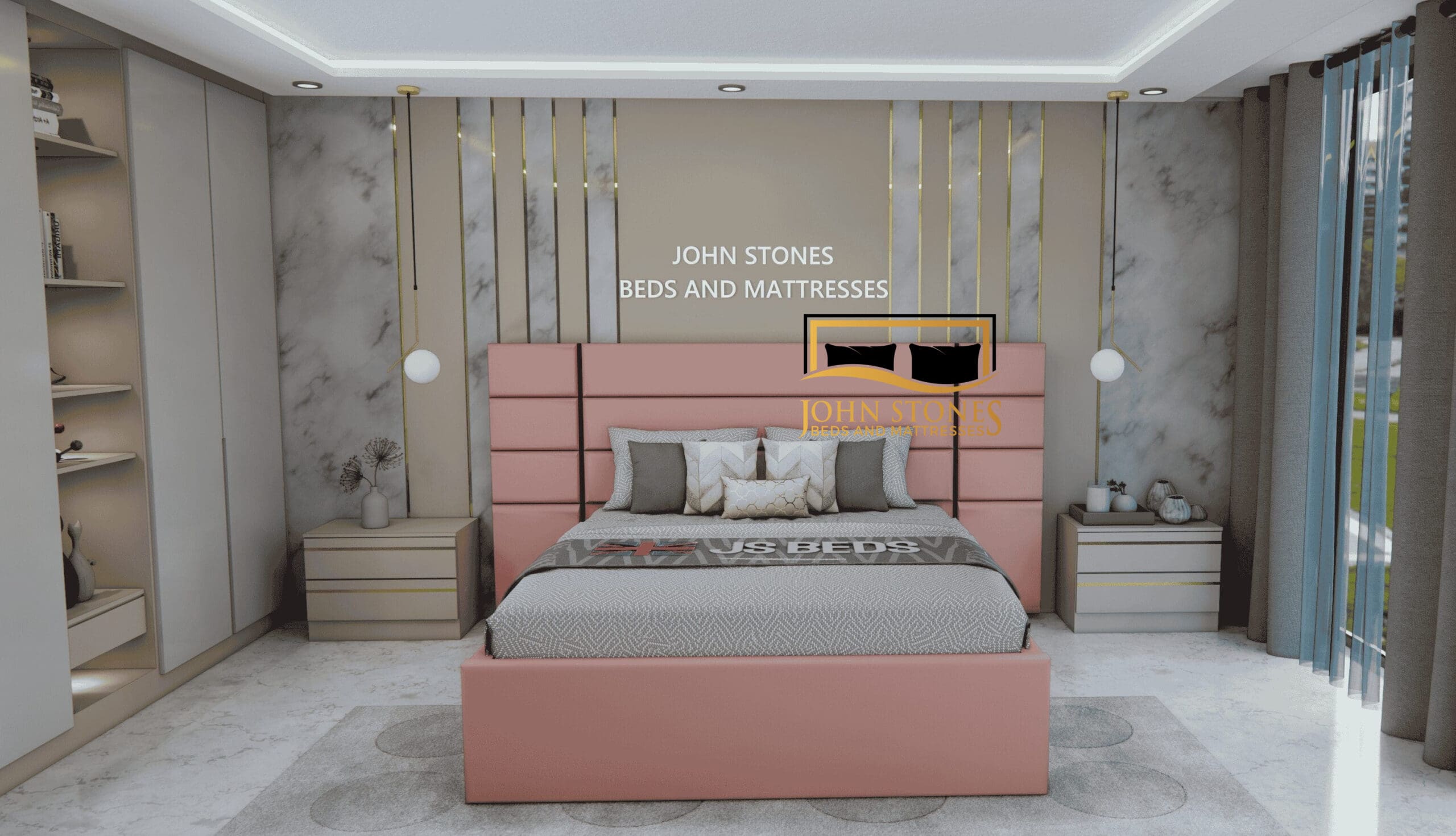 Venice Wide Panel Luxury Bed